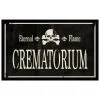 Vintage Gothic Crematorium Schild 43x11cm
