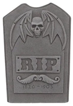 Grabstein RIP Mit Totenschädel Und Flügeln