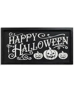 „Happy Halloween“ Wandbild Mit Gravur 41cm