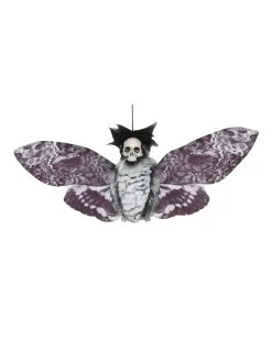 Haarige Totenschädel Motte Als Hängefigur 55cm