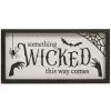 "Something Wicked This Way Comes" Halloween Wandbild 40cm