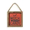 "Witch Way To The Candy" Halloween Wandbild 15cm