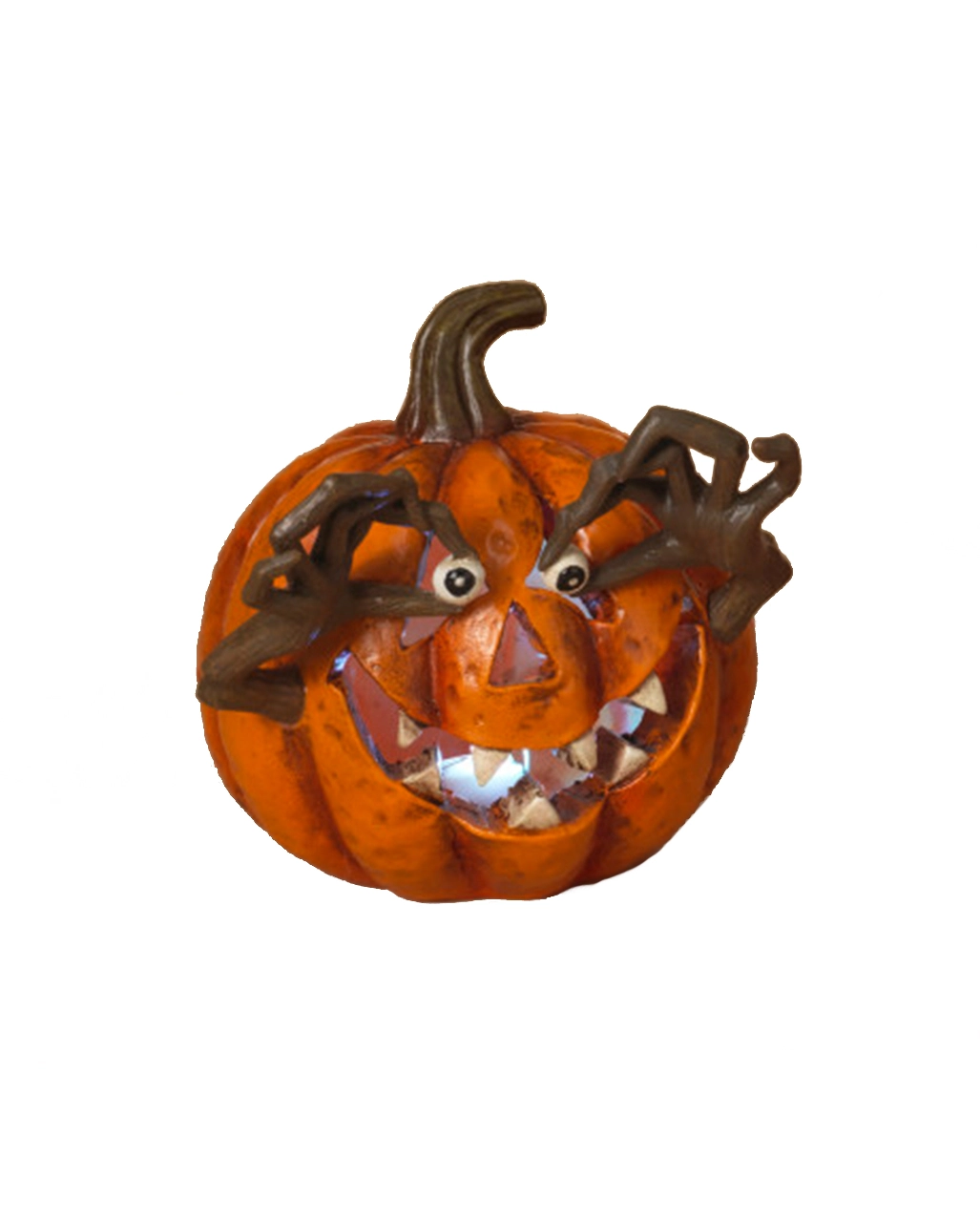 Gruseliger Halloween Kürbis Mit Augen & Licht