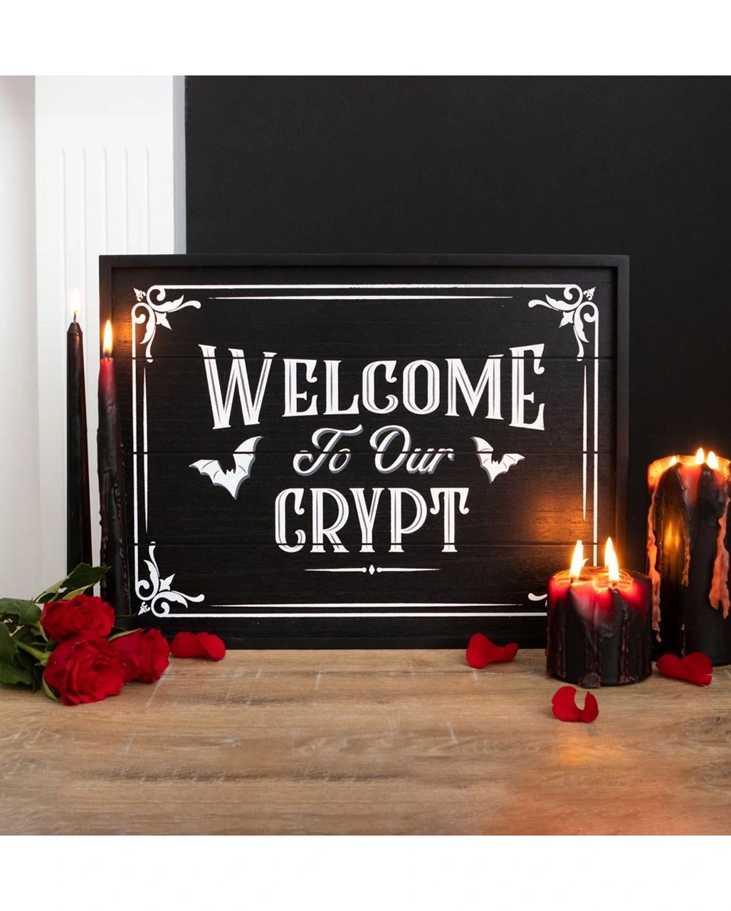 "Welcome To Our Crypt" Wandschild 40cm – Bild 2